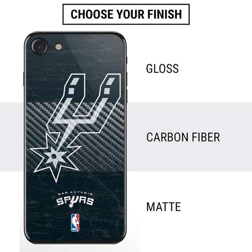 NBA San Antonio Spurs Secondary Logo iPhone SE (2nd & 3rd Gen) Skin