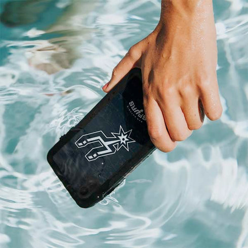 NBA San Antonio Spurs Secondary Logo iPhone XR Waterproof Case