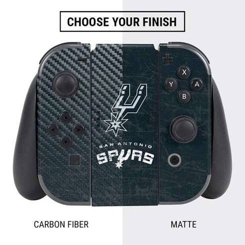 NBA San Antonio Spurs Secondary Logo Nintendo Switch Bundle Skin
