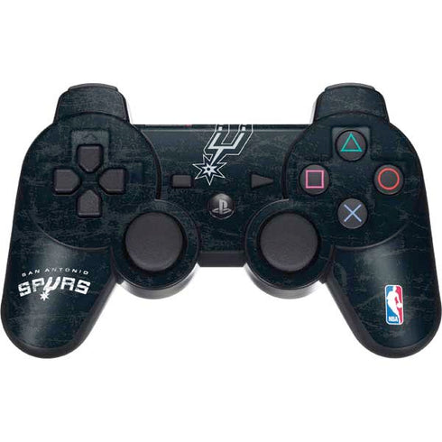 NBA San Antonio Spurs Secondary Logo PS3 Dual Shock wireless controller Skin