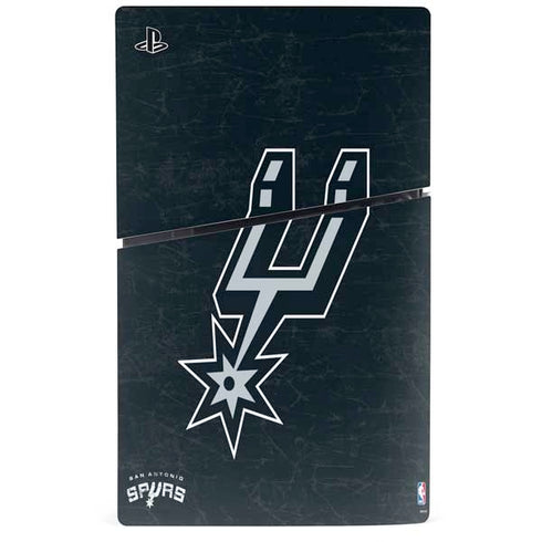 NBA San Antonio Spurs Secondary Logo PS5 Slim Disk Console Skin