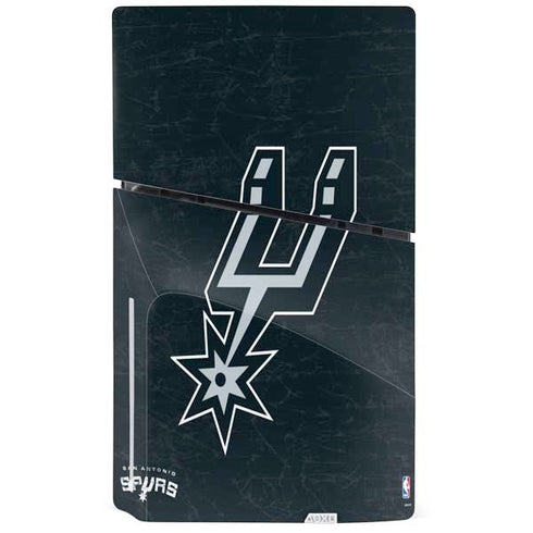 NBA San Antonio Spurs Secondary Logo PS5 Slim Disk Console Skin