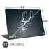 NBA San Antonio Spurs Secondary Logo Universal Laptop 12in (9.8 x 6.8in) Skin