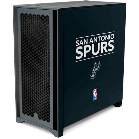 NBA San Antonio Spurs Standard - Black Corsair 4000D Tempered Glass Mid-Tower ATX Case Skin