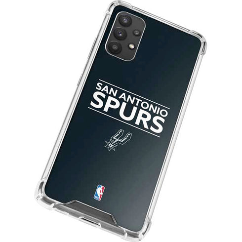 NBA San Antonio Spurs Standard - Black Galaxy A32 5G Clear Case