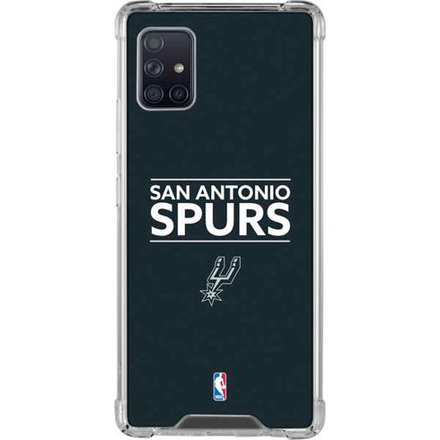 NBA San Antonio Spurs Standard - Black Galaxy A51 5G Clear Case