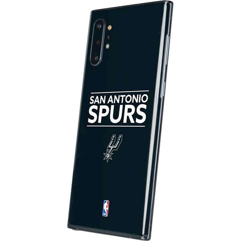 NBA San Antonio Spurs Standard - Black Galaxy Note 10 Plus Skin