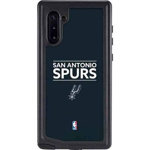 NBA San Antonio Spurs Standard - Black Galaxy Note 10 Waterproof Case