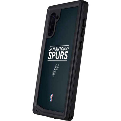 NBA San Antonio Spurs Standard - Black Galaxy Note 10 Waterproof Case