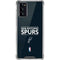 NBA San Antonio Spurs Standard - Black Galaxy Note20 5G Clear Case