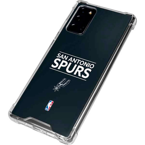 NBA San Antonio Spurs Standard - Black Galaxy Note20 5G Clear Case