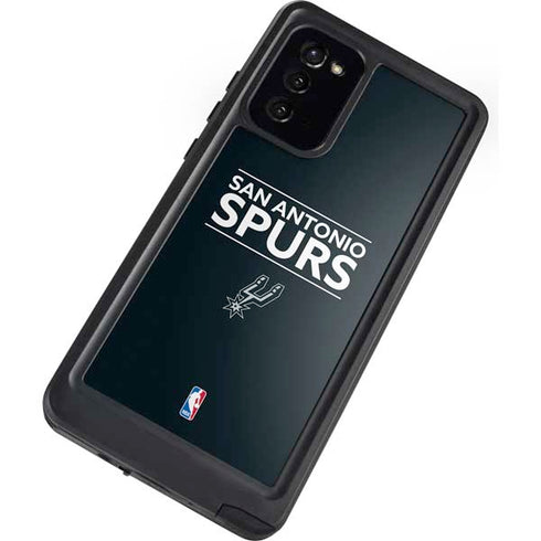 NBA San Antonio Spurs Standard - Black Galaxy Note20 5G Waterproof Case