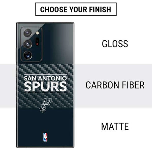 NBA San Antonio Spurs Standard - Black Galaxy Note20 Ultra 5G Skin