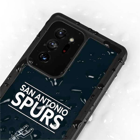 NBA San Antonio Spurs Standard - Black Galaxy Note20 Ultra 5G Waterproof Case
