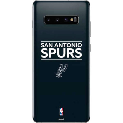 NBA San Antonio Spurs Standard - Black Galaxy S10 Plus Skin