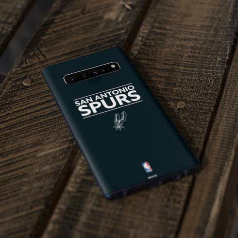 NBA San Antonio Spurs Standard - Black Galaxy S10 Plus Skin