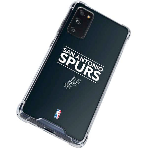 NBA San Antonio Spurs Standard - Black Galaxy S20 FE Clear Case