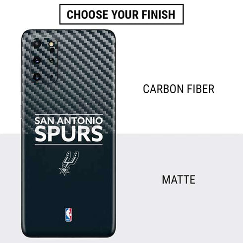 NBA San Antonio Spurs Standard - Black Galaxy S20 Plus Skin