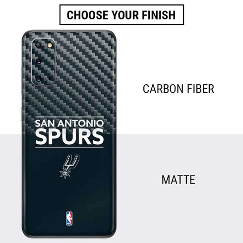 NBA San Antonio Spurs Standard - Black Galaxy S20 Skin
