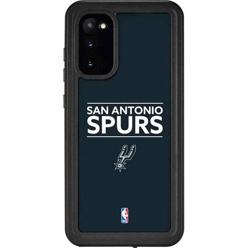 NBA San Antonio Spurs Standard - Black Galaxy S20 Waterproof Case