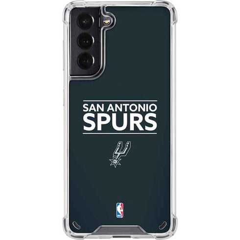 NBA San Antonio Spurs Standard - Black Galaxy S21 5G Clear Case