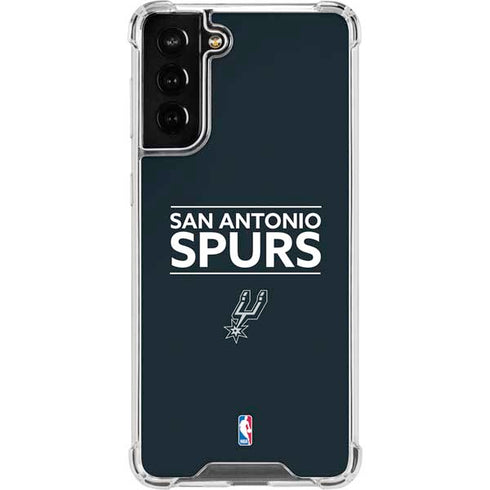 NBA San Antonio Spurs Standard - Black Galaxy S21 FE Clear Case