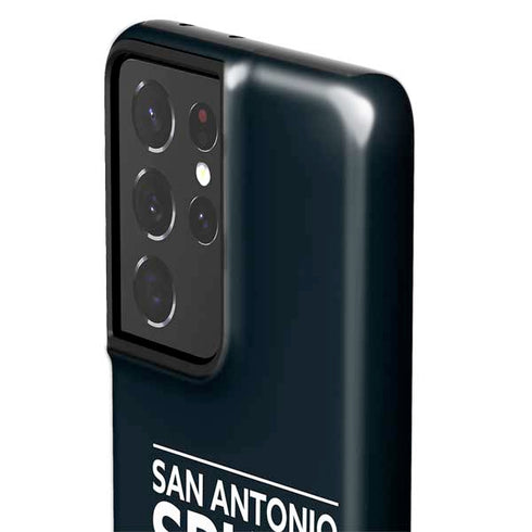 NBA San Antonio Spurs Standard - Black Galaxy S21 Ultra 5G Pro Case