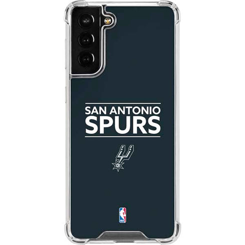 NBA San Antonio Spurs Standard - Black Galaxy S22 Plus Clear Case