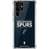 NBA San Antonio Spurs Standard - Black Galaxy S22 Ultra Clear Case