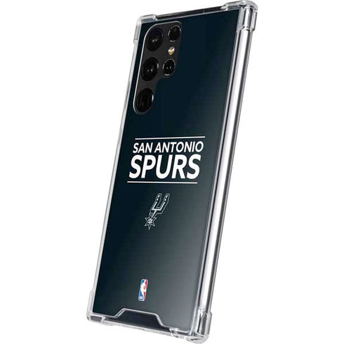 NBA San Antonio Spurs Standard - Black Galaxy S22 Ultra Clear Case