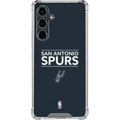 NBA San Antonio Spurs Standard - Black Galaxy S23 FE Clear Case
