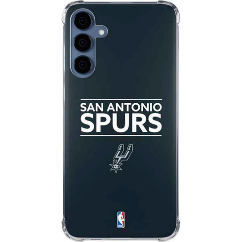 NBA San Antonio Spurs Standard - Black Galaxy S24 Clear Case