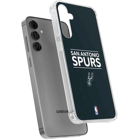 NBA San Antonio Spurs Standard - Black Galaxy S24 Plus Clear Case