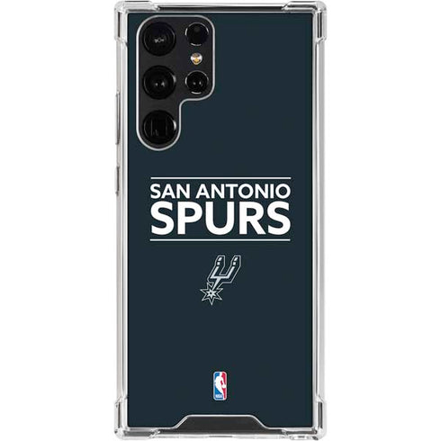 NBA San Antonio Spurs Standard - Black Galaxy S24 Ultra Clear Case