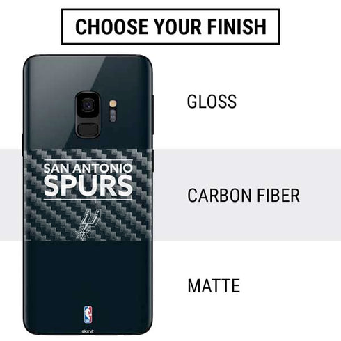 NBA San Antonio Spurs Standard - Black Galaxy S9 Skin