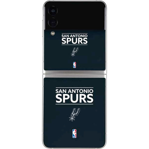 NBA San Antonio Spurs Standard - Black Galaxy Z Flip4 5G Skin