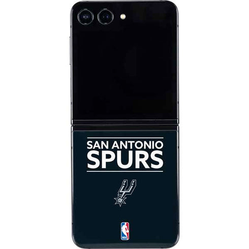 NBA San Antonio Spurs Standard - Black Galaxy Z Flip5 5G Skin