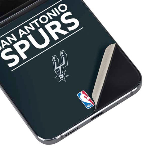 NBA San Antonio Spurs Standard - Black Galaxy Z Flip5 5G Skin