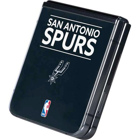 NBA San Antonio Spurs Standard - Black Galaxy Z Flip5 5G Skin
