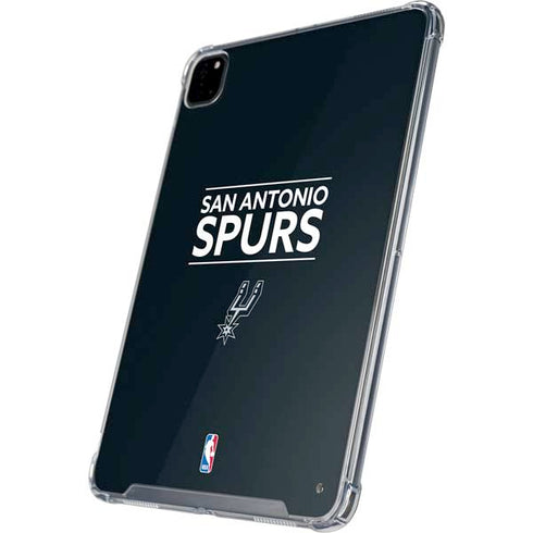 NBA San Antonio Spurs Standard - Black iPad Pro 12.9in (2020) Clear Case