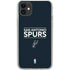 NBA San Antonio Spurs Standard - Black iPhone 11 Clear Case