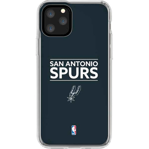 NBA San Antonio Spurs Standard - Black iPhone 11 Pro Clear Case