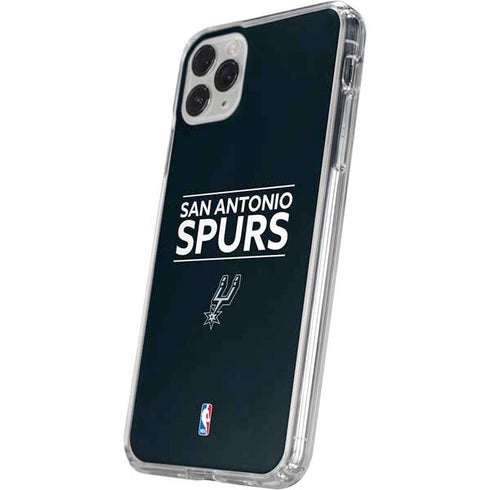 NBA San Antonio Spurs Standard - Black iPhone 11 Pro Clear Case