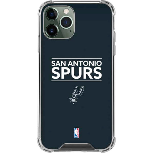 NBA San Antonio Spurs Standard - Black iPhone 11 Pro Max Clear Case