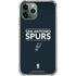 NBA San Antonio Spurs Standard - Black iPhone 11 Pro Max Clear Case