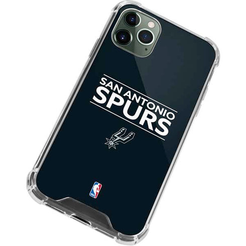 NBA San Antonio Spurs Standard - Black iPhone 11 Pro Max Clear Case
