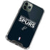 NBA San Antonio Spurs Standard - Black iPhone 11 Pro Max Clear Case
