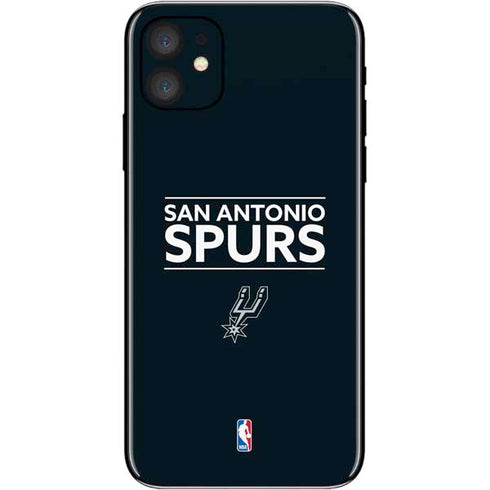 NBA San Antonio Spurs Standard - Black iPhone 11 Skin