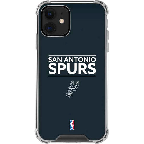 NBA San Antonio Spurs Standard - Black iPhone 12 Clear Case