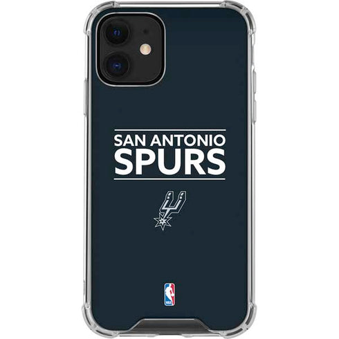 NBA San Antonio Spurs Standard - Black iPhone 12 Mini Clear Case